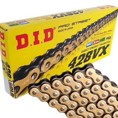 Kette DID428VX(G&B) 140 Rollen, Clip