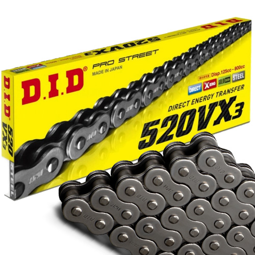 Kette DID520VX3 120 Rollen, Clip