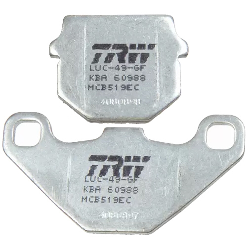 TRW MCB796 Organic Allround Bremsbelagsatz - Keramikverbund Für Motorräder Wie Keeway TX