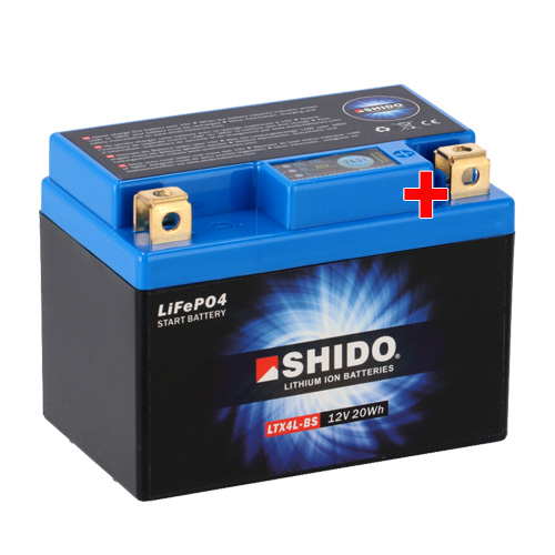 Batterie Lithium SHIDO YTX4L-BS - Pour Husqvarna SM/S 125 2000-2002 - Neuf Avec Garantie