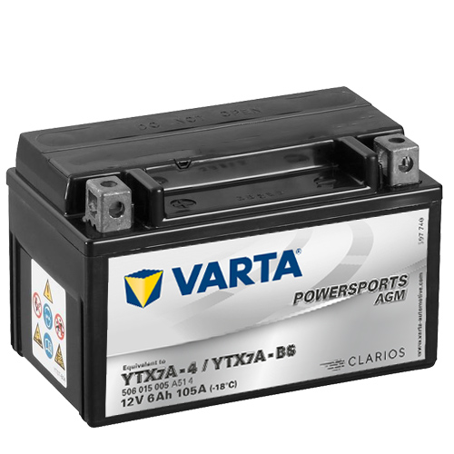 Batterie VARTA TX7A-BS / YTX7A-BS AGM geschlossen für
