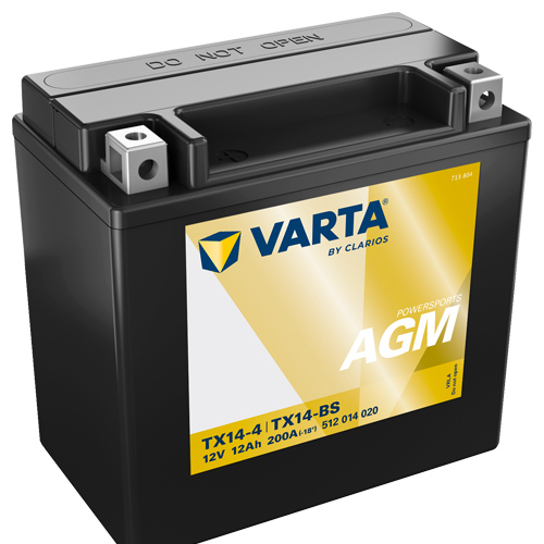 Batterie VARTA TX14-BS / YTX14-BS Powersport AGM geschlossen