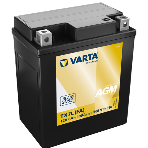 Batterie VARTA TX7L (FA) / YTX7L-BS Powersports AGM Active
