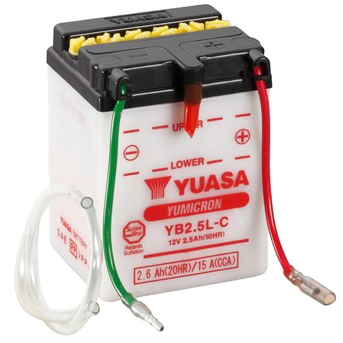Batterie YUASA YB2.5L-C (DC) offen ohne Säure