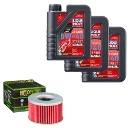 Wartungsset Ölwechsel, LIQUI MOLY Motorbike Öl 4Takt vollsytnth.