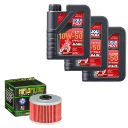 Wartungsset Ölwechsel, LIQUI MOLY Motorbike Öl 4Takt vollsytnth.