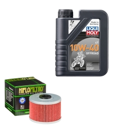 Wartungsset Ölwechsel, LIQUI MOLY Motorbike Öl 4Takt teilsytnth.