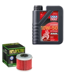 Wartungsset Ölwechsel, LIQUI MOLY Motorbike Öl 4Takt vollsytnth.