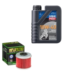Wartungsset Ölwechsel, LIQUI MOLY Motorbike Öl 4Takt mineralisch