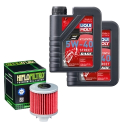 Wartungsset Ölwechsel, LIQUI MOLY Motorbike Öl 4Takt vollsytnth.