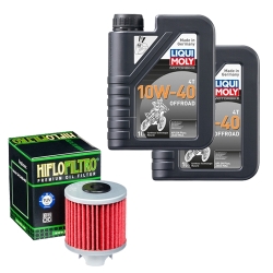Wartungsset Ölwechsel, LIQUI MOLY Motorbike Öl 4Takt teilsytnth.