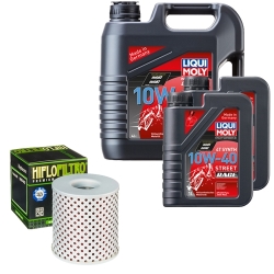 Wartungsset Ölwechsel, LIQUI MOLY Motorbike Öl 4Takt vollsytnth.
