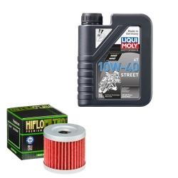 Wartungsset Ölwechsel, LIQUI MOLY Motorbike Öl 4Takt teilsytnth.