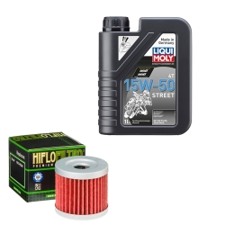 Wartungsset Ölwechsel, LIQUI MOLY Motorbike Öl 4Takt teilsytnth.