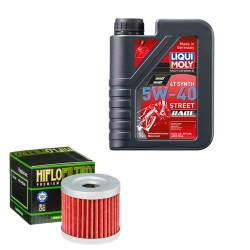 Wartungsset Ölwechsel, LIQUI MOLY Motorbike Öl 4Takt vollsytnth.