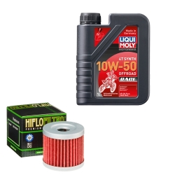 Wartungsset Ölwechsel, LIQUI MOLY Motorbike Öl 4Takt vollsytnth.