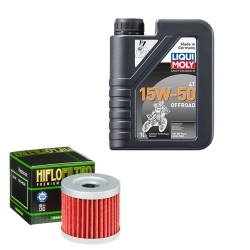 Wartungsset Ölwechsel, LIQUI MOLY Motorbike Öl 4Takt teilsytnth.