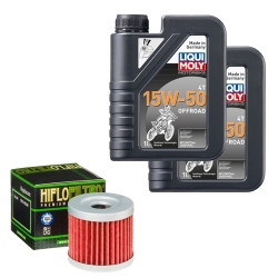 Wartungsset Ölwechsel, LIQUI MOLY Motorbike Öl 4Takt teilsytnth.