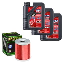 Wartungsset Ölwechsel, LIQUI MOLY Motorbike Öl 4Takt vollsytnth.