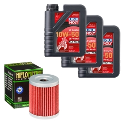 Wartungsset Ölwechsel, LIQUI MOLY Motorbike Öl 4Takt vollsytnth.