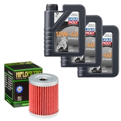 Wartungsset Ölwechsel, LIQUI MOLY Motorbike Öl 4Takt teilsytnth.