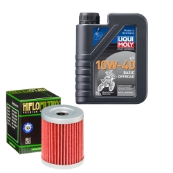 Wartungsset Ölwechsel, LIQUI MOLY Motorbike Öl 4Takt mineralisch