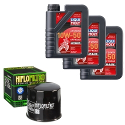 Wartungsset Ölwechsel, LIQUI MOLY Motorbike Öl 4Takt vollsytnth.
