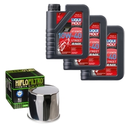 Wartungsset Ölwechsel, LIQUI MOLY Motorbike Öl 4Takt vollsytnth.