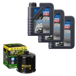 Wartungsset Ölwechsel, LIQUI MOLY Motorbike Öl 4Takt mineralisch