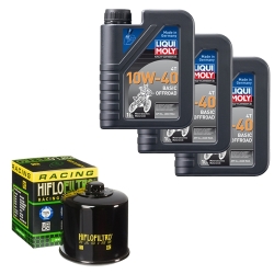 Wartungsset Ölwechsel, LIQUI MOLY Motorbike Öl 4Takt mineralisch