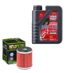 Wartungsset Ölwechsel, LIQUI MOLY Motorbike Öl 4Takt vollsytnth.