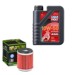 Wartungsset Ölwechsel, LIQUI MOLY Motorbike Öl 4Takt vollsytnth.