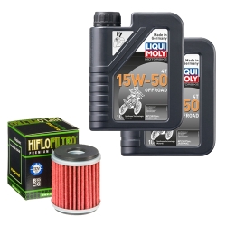 Wartungsset Ölwechsel, LIQUI MOLY Motorbike Öl 4Takt teilsytnth.