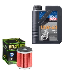 Wartungsset Ölwechsel, LIQUI MOLY Motorbike Öl 4Takt mineralisch
