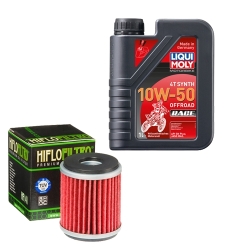 Wartungsset Ölwechsel, LIQUI MOLY Motorbike Öl 4Takt vollsytnth.