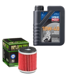 Wartungsset Ölwechsel, LIQUI MOLY Motorbike Öl 4Takt mineralisch