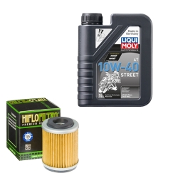 Wartungsset Ölwechsel, LIQUI MOLY Motorbike Öl 4Takt teilsytnth.