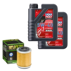 Wartungsset Ölwechsel, LIQUI MOLY Motorbike Öl 4Takt vollsytnth.