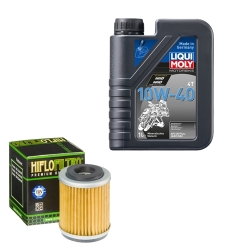 Wartungsset Ölwechsel, LIQUI MOLY Motorbike Öl 4Takt mineralisch