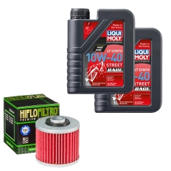 Wartungsset Ölwechsel, LIQUI MOLY Motorbike Öl 4Takt vollsytnth.