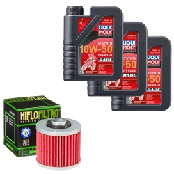 Wartungsset Ölwechsel, LIQUI MOLY Motorbike Öl 4Takt vollsytnth.