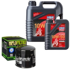 Wartungsset Ölwechsel, LIQUI MOLY Motorbike Öl 4Takt vollsytnth.