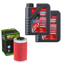 Wartungsset Ölwechsel, LIQUI MOLY Motorbike Öl 4Takt vollsytnth.