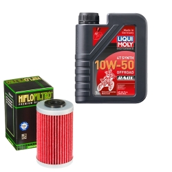 Wartungsset Ölwechsel, LIQUI MOLY Motorbike Öl 4Takt vollsytnth.