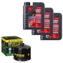 Wartungsset Ölwechsel, LIQUI MOLY Motorbike Öl 4Takt vollsytnth.