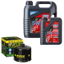Wartungsset Ölwechsel, LIQUI MOLY Motorbike Öl 4Takt vollsytnth.