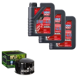 Wartungsset Ölwechsel, LIQUI MOLY Motorbike Öl 4Takt vollsytnth.