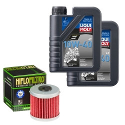 Wartungsset Ölwechsel, LIQUI MOLY Motorbike Öl 4Takt mineralisch