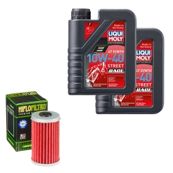 Wartungsset Ölwechsel, LIQUI MOLY Motorbike Öl 4Takt vollsytnth.