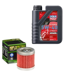 Wartungsset Ölwechsel, LIQUI MOLY Motorbike Öl 4Takt vollsytnth.